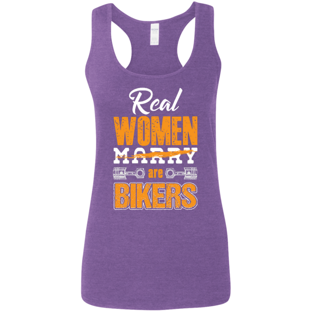 Ladies' Real Women Are Bikers Softstyle Racerback