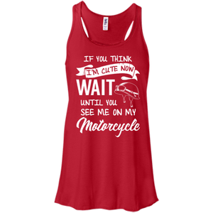 See Me On My Motorcycle Flowy Tank