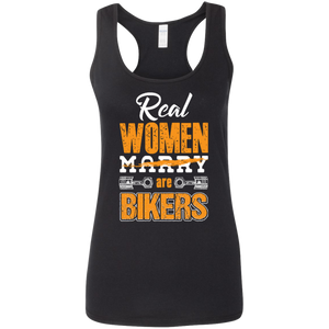 Ladies' Real Women Are Bikers Softstyle Racerback
