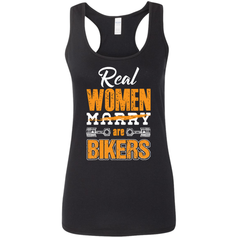 Image of Ladies' Real Women Are Bikers Softstyle Racerback