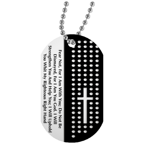 Image of 1 Fear Not Dog Tag (One)
