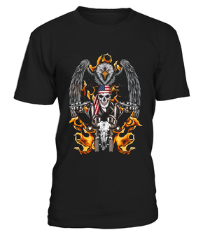 Freedom Skull Biker Shirt