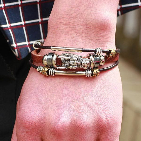 Image of (LIMITED TIME OFFER) Dragon Leather Bracelet