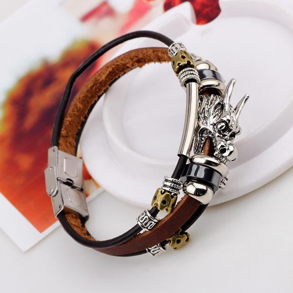 (LIMITED TIME OFFER) Dragon Leather Bracelet