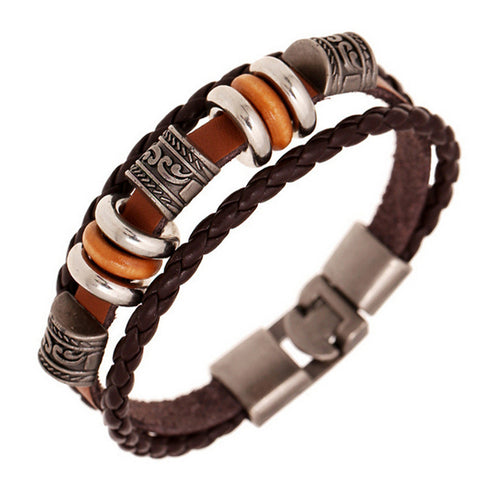 Image of ($1) Handmade Braided Leather Bracelet
