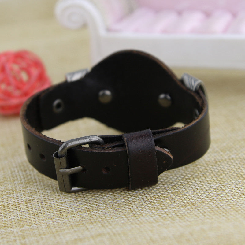 (One Time Offer) Handmade HD Leather Bracelet