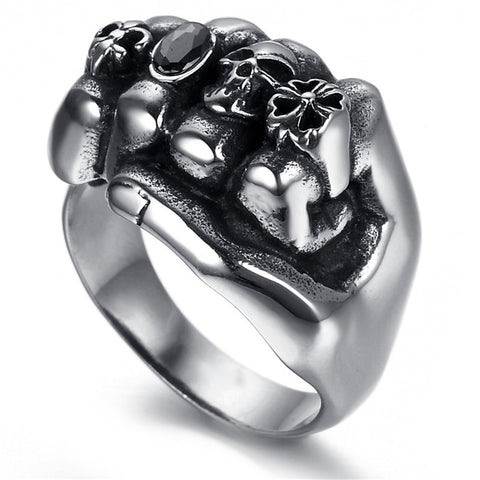 Image of Stainless Steel Knuckle Ring