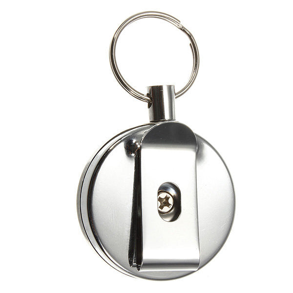Retractable Stainless Steel Key Ring