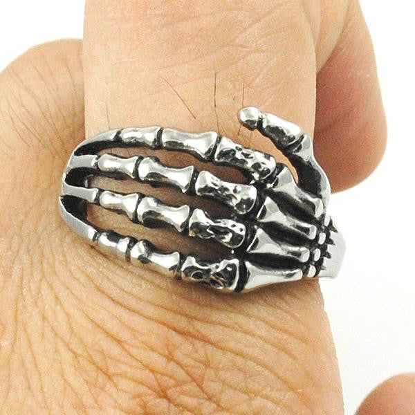 Stainless Steel Bone Hand Ring