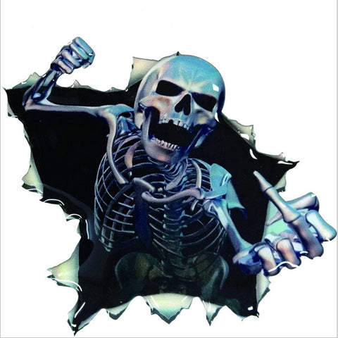 Image of Skull Tank Sticker