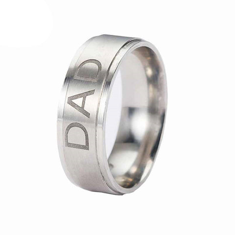 Image of Stainless Steel Dad Ring