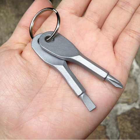 Image of Stainless Steel Screwdriver Keychain
