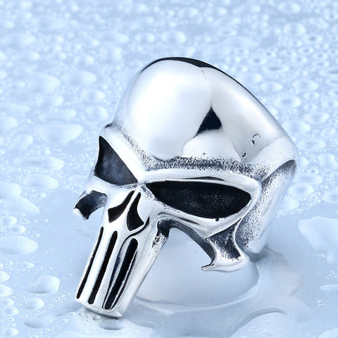 Image of Stainless Steel Punisher Skull Ring