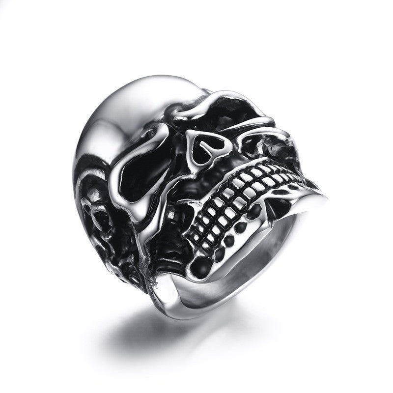 Stainless Steel Vintage Skull Ring