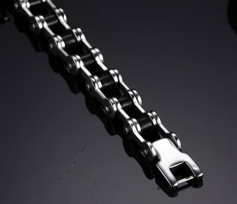 Image of Two-Tone Stainless Steel Chain Link Bracelet