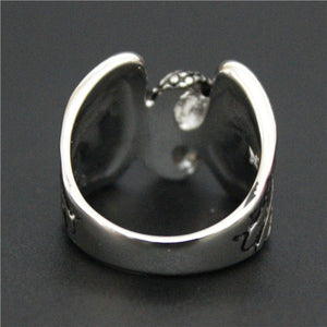 Stainless Steel Tire With Wings Ring