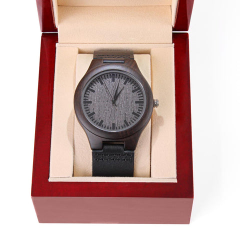 To My Man - Engraved Wooden Watch
