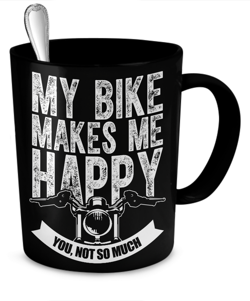 My Bike Makes Me Happy Mug