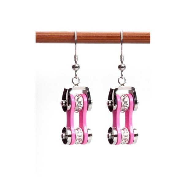 Earrings - Motorcycle Chains Drop Earrings