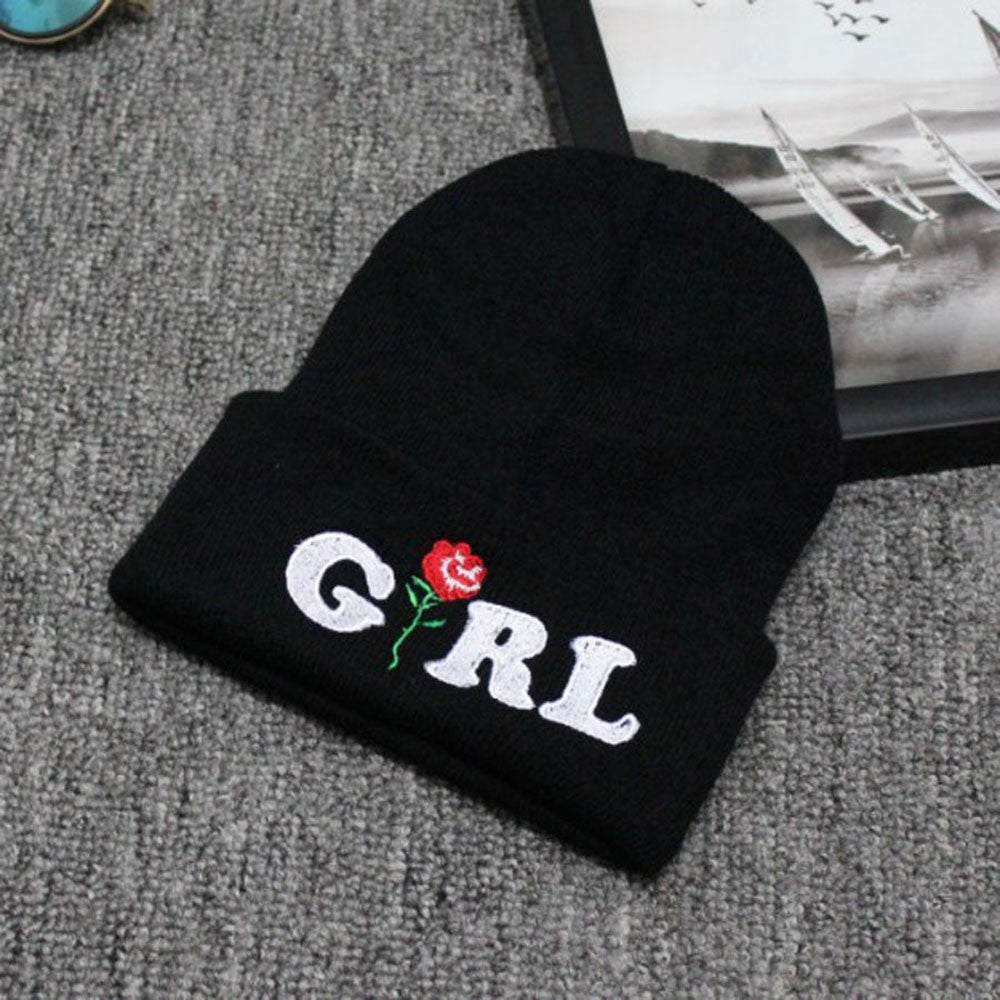 Embroidered Girl Beanies