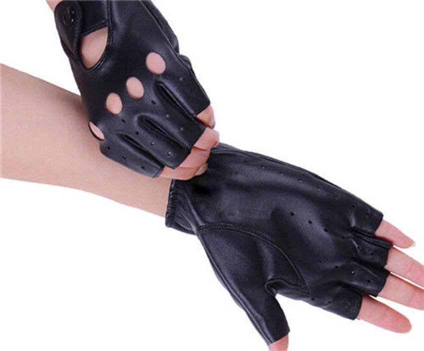 Gloves - Women's Leather Fingerless Driving Gloves