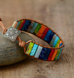 Handmade Multi Color Natural Stone Bracelet