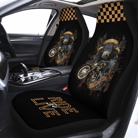 Image of Ride To Live Seat Covers (Set of 2)