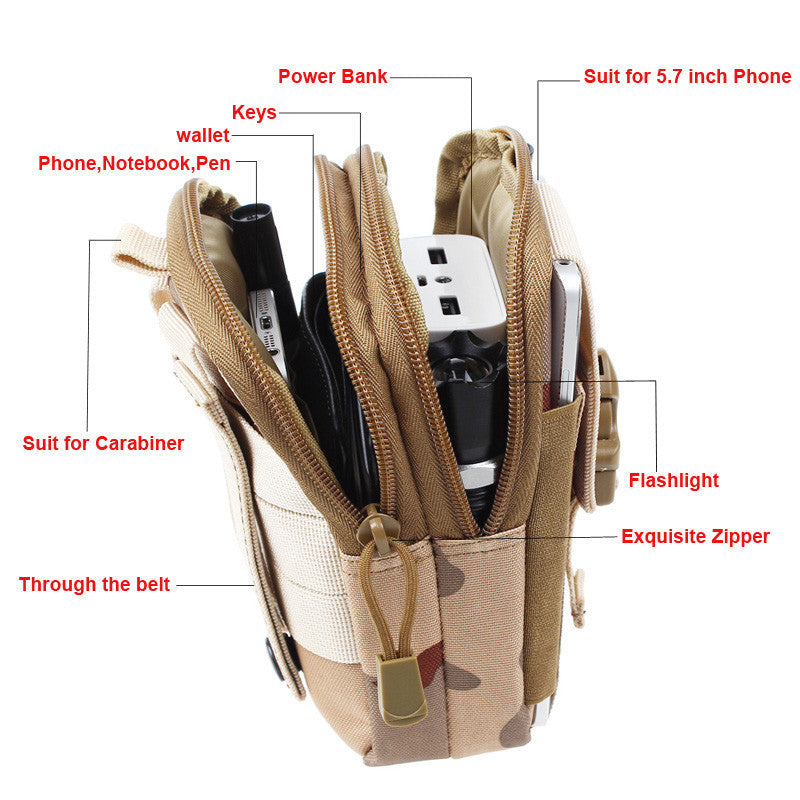 Military Grade Riding Waist Packs with Cell Phone Pocket