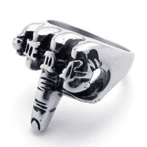 Rings - Stainless Steel Middle Finger Ring