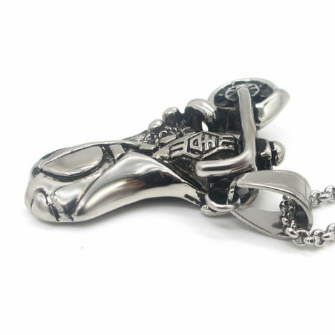 Image of Stainless Steel HD Motorcycle Necklace