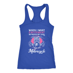 Excitement Between My Legs Racerback Tank