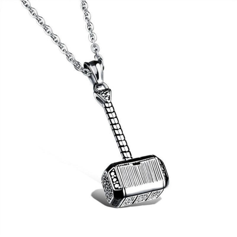 Thor's Hammer Pendant and Necklace Set