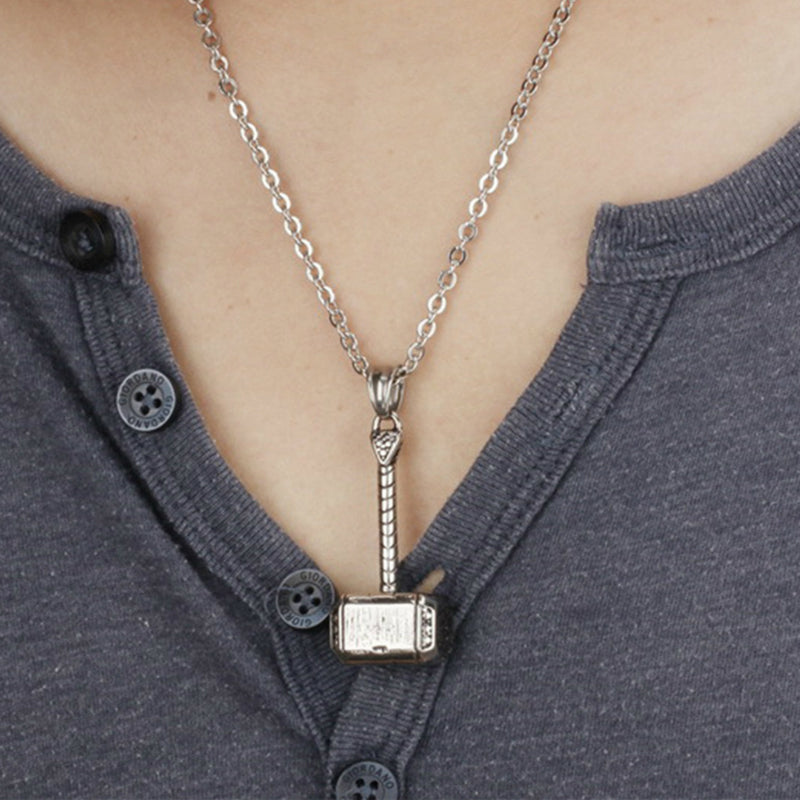 Thor's Hammer Pendant and Necklace Set