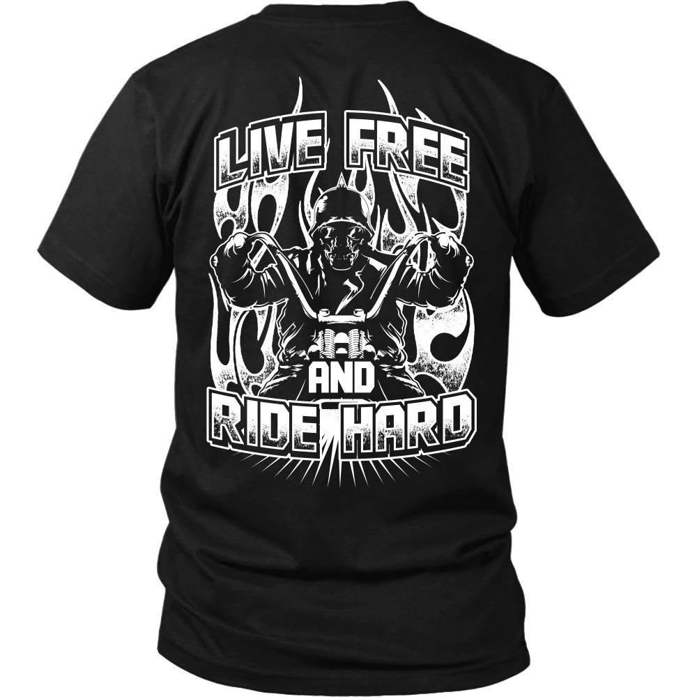 T-shirt - LIVE FREE AND RIDE HARD