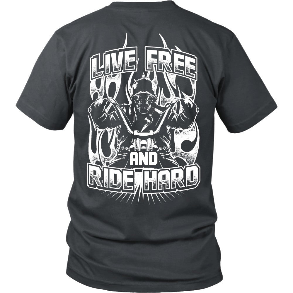 T-shirt - LIVE FREE AND RIDE HARD