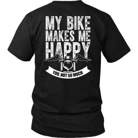 Image of T-shirt - MY BIKE MAKES ME HAPPY