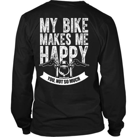 Image of T-shirt - MY BIKE MAKES ME HAPPY