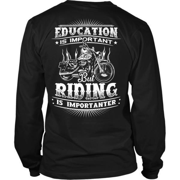 T-shirt - RIDING IS IMPORTANTER
