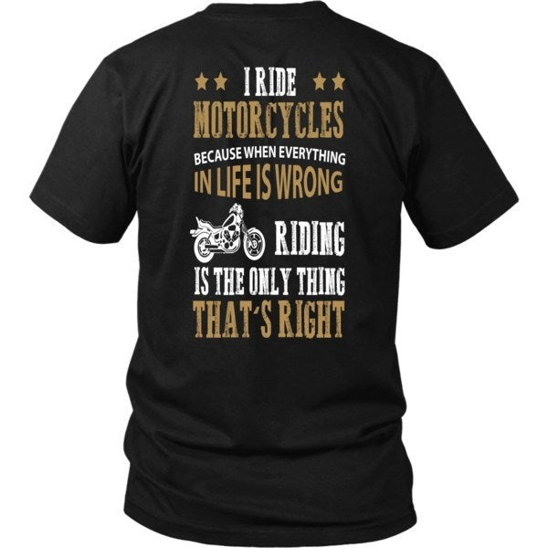 T-shirt - RIDING IS RIGHT