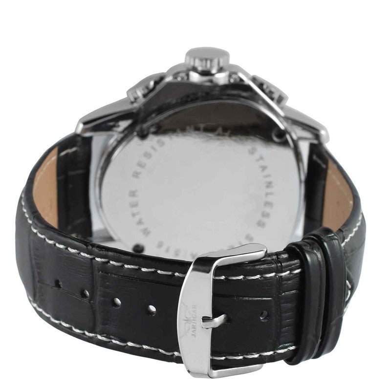 Triangle Design Leather Strap Watch