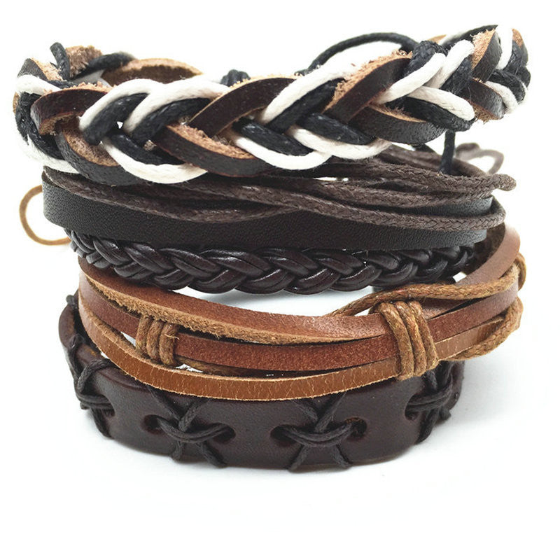 Handmade Genuine Leather Wrap Bracelets