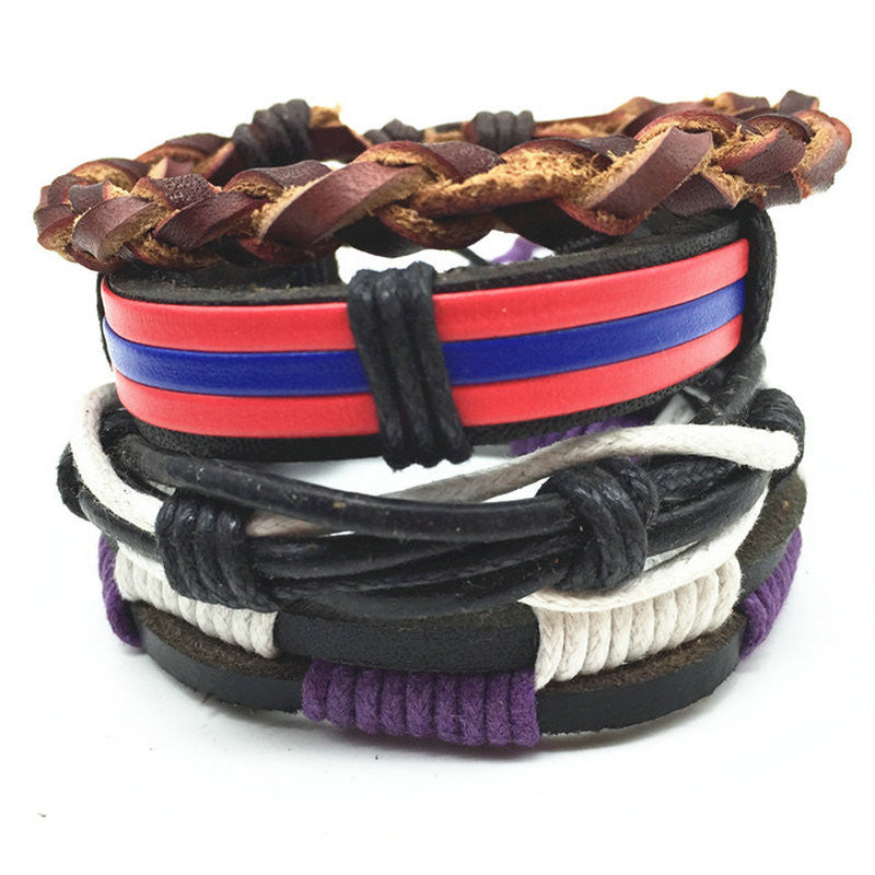 Handmade Genuine Leather Wrap Bracelets